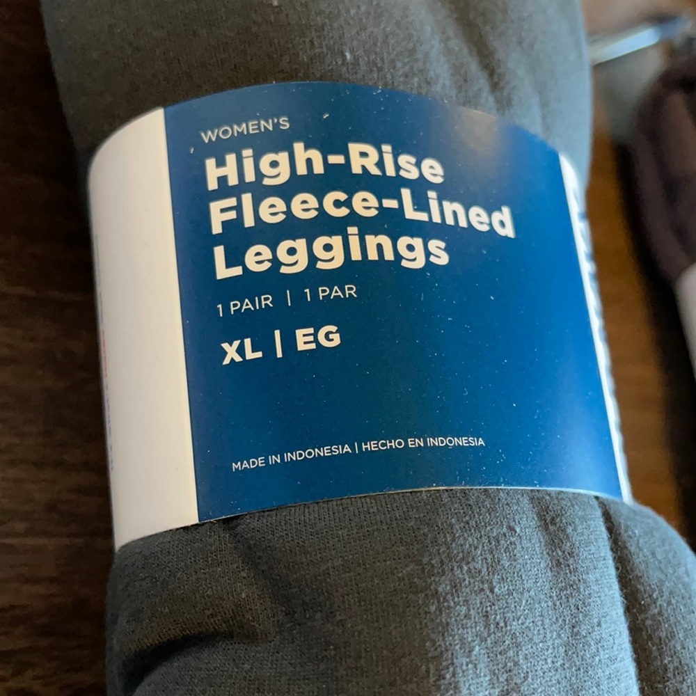 High rise fleece lined leggings